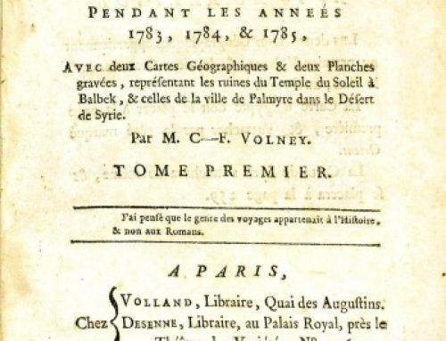 Ann Thomson, ‘Volney’s Turkish plague’, Experiencing Epidemics Podcast Series, Episode 3.